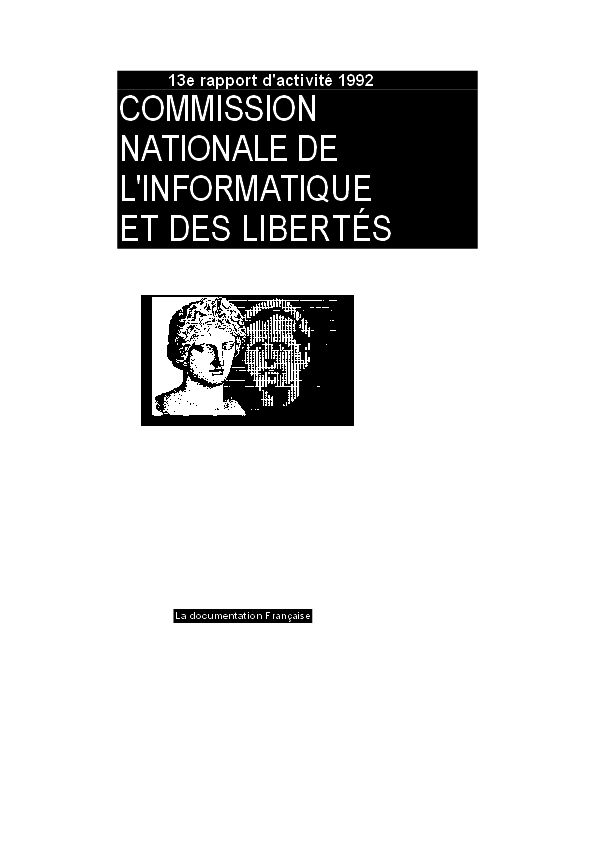 13e rapport d’activité 1992